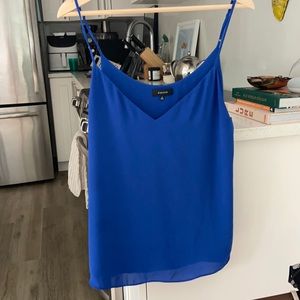 BABATON - blue silk top - Medium